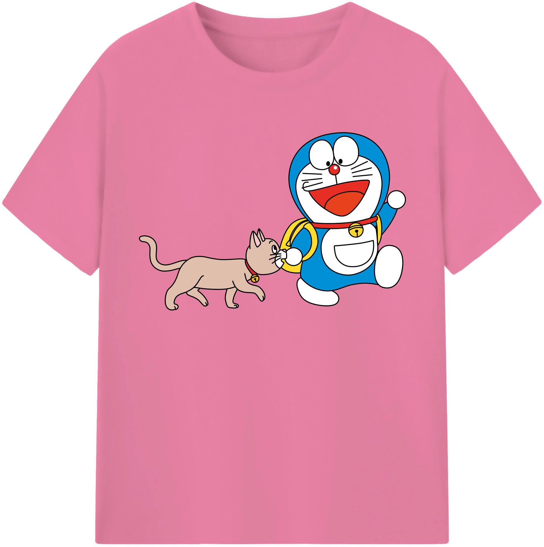 （画像用） ドラえもん Doraemon 綿100％半袖Tシャツ（フロントプリント）